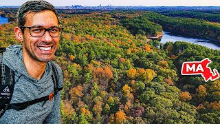 Day Hiking The Middlesex Fells Skyline Trail  Medford MA [upl. by Aeriela]