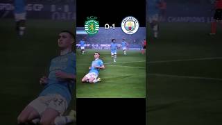 Sporting Lisbon vs Man City 2425 UCL shortsfeed [upl. by Ennahtebazile]