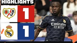 😍Real Madrid Vs Rayo vallecano 11Highlights Laliga🥰🥰 [upl. by Anitsrihc]