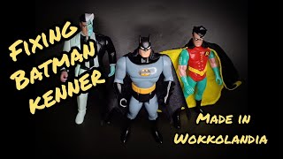 fixing Batman kenner toys figure 120 [upl. by Kcirded984]