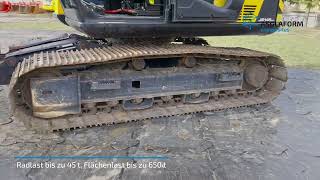 ASGLAPLATE Bodenschutzplatte  Kettenbagger 17 t fährt über ASGLAPLATE heavy [upl. by Anhpad]