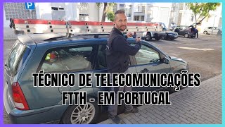 COMO É TRABALHAR COM FIBRA OTICA EM PORTUGAL FTTH UM DIA DE TRABALHO [upl. by Alaet]