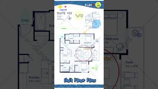 Unit Floor Plan Apartment Design Ideas 2BHK Home 948 SqFt 103 floorplanhouseplanapartment [upl. by Cormack115]