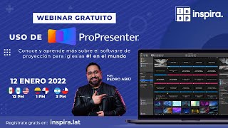 Webinar  Uso de Propresenter  Inspira con Pedro Abiú [upl. by Ahsil]