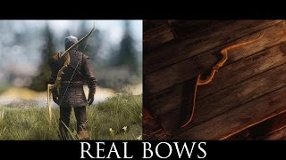 TES V  Skyrim Mods Real Bows [upl. by Zenobia]