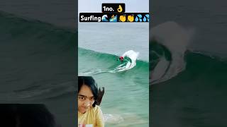 surfing surf beach surfers ocean weird waves shortfeed skimboarding oddlysatisfying [upl. by Oiramrej]