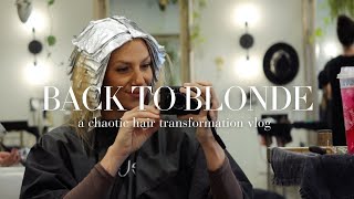 Back to Blonde  Hair Day Vlog [upl. by Thury]