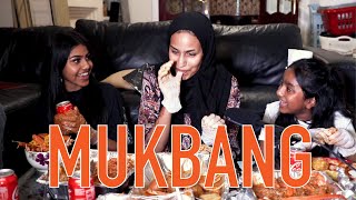 MUKBANG with DIYA and ZAARA  MODEST STREET  Family Vlog [upl. by Anstus651]