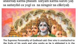 Bhagavad Gita Chapter 6  Verse 1 [upl. by Aisat560]