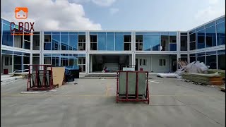 A Two Story Flat Pack Container Office Tour [upl. by Armand]