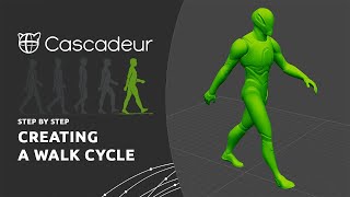 Creating a Walk Cycle in Cascadeur [upl. by Sly]