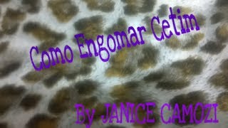 COMO ENGOMAR CETIM COM 2 INGREDIENTES [upl. by Asor517]