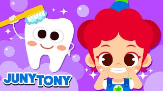 Canción Divertida para Cepillarse los Dientes  Canciones Infantiles  JunyTony en Español [upl. by Ynohtnaluap]