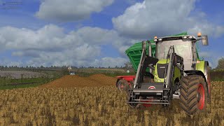 FS17 Kruk na osinie 34 🚜wywóz obornika na pryzme💩oraz rozrzucanie [upl. by Kemme]