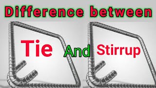 difference between Ties and stirrups in column and beam [upl. by Georgianne]