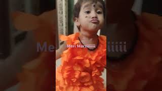 Tuktuk cute funny video dancing with new dress 👗🥻enjoying 🤩🥰❤️🎁song meri Marzi [upl. by Johnsten]