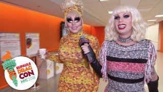 Trixie amp Katya walk to the UNHhhh panel at RuPauls DragCon NYC 2018 [upl. by Sinegra]