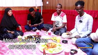 Dhalinyaro araga la iyo baaba catoosh la oo lagu casumay African daafi amp pizza 🍕 farxada addunka [upl. by Zetra588]