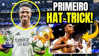 🚨 VINI JR HUMILHA PRIMEIRO HATTRICK EM VIRADA ÉPICA DO REAL MADRID 🔥 MERECE A BOLA DE OURO [upl. by Aihk529]