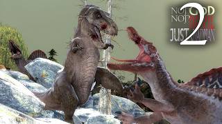 quotScenes of Spinosaurus vs TRexquot Scenes from Camp Cretaceous Season 5 [upl. by Lai657]