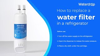 How to replace the WDF38 water filter in a refrigerator [upl. by Wyck]