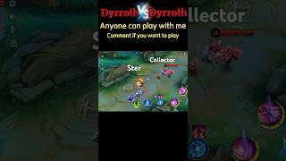 Dyrroth vs Dyrroth 1v1 Custom Matchcollector skin mobilelegends dyrothmlbb dyrroth 1v1montage [upl. by Pansie627]