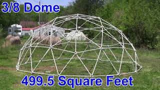 Geodesic Dome Construction for a 25 38 3 Frequency Geodesic Dome [upl. by Cadel]