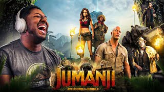 First Time Watching JUMANJI WELCOME TO THE JUNGLE Was So Hilarious [upl. by Nohsauq874]