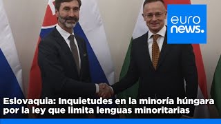 Eslovaquia Inquietudes en la minoría húngara por la ley que limita las lenguas minoritarias [upl. by Wieche]