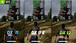 DirectX 11 vs DirectX 11 Enhanced vs DirectX 12  PUBG  2023  RTX 2060 super [upl. by Cresida958]