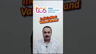 TCS  Indias Most Valued Brand  tcs tcsshare tataconsultancyservices brand stockmarket nse [upl. by Choo]