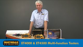 Martindale ET4000 ET4500 Multifunction 18th Edition Installation Testers [upl. by Sneed857]