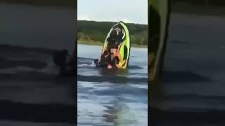 Jet Ski Fails Putting your SeaDoo into vertical launch mode [upl. by Dabbs]