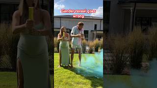 Gender reveal goes wrong  should she be upset 😱 genderreveal marriage [upl. by Nannah]