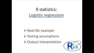 R  Logistic regression part 2 [upl. by Eanrahs877]