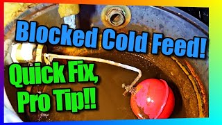 Heating Hacks How to Safely Unblock A Cold Feed Pipe [upl. by Celik]