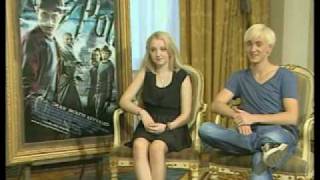 Interview Tom Felton and Evanna Lynch in Greece [upl. by Ennayelhsa858]