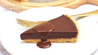 Chocolate tart  no bake chocolate tart recipe [upl. by Rodrich]