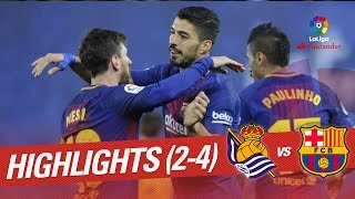 Resumen de Real Sociedad vs FC Barcelona 24 [upl. by Hoover]