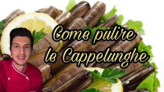 COME PULIRE LE CAPPELUNGHE o cannolicchi  in 2 step  IN CUCINA CON MATTIA [upl. by Derian]