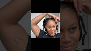 Quick two strand twistFull video on my channel or click the link twist naturalhair [upl. by Shatzer]