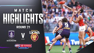 Fremantle v Brisbane Highlights  Round 21 2023  AFL [upl. by Zildjian918]