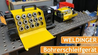 Bohrer schleifen mit WELDINGER Bohrerschärfgerät BSG1326  Bohrer schärfen mit Schleifmaschiene [upl. by Lussier]