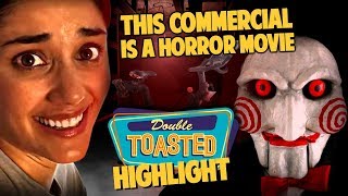 WEIRD PELOTON BIKE AD TURNS INTO A HORROR MOVIE  Double Toasted [upl. by Elatsyrc]