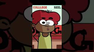 College Life Reel Vs Real  Learn Madly  cartooncomedy viralcomedy examcomedy [upl. by Yenttihw648]