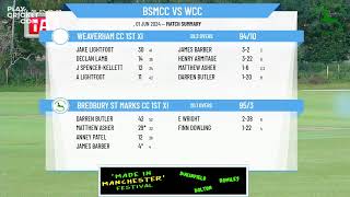 Bredbury St Marks CC 1st XI v Weaverham CC 1st XI [upl. by Anahtor]