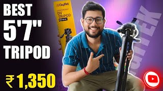 Digitek DTR 550LW Professional Tripod Unboxing amp Review  Best Tripod for YouTubers under 1500 [upl. by Socha]