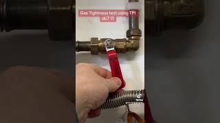 PART 2 How to carry out a gas tightness test using the TPI dc7 11 app plumbing gastraining [upl. by Nanoc]