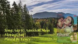 Aap ki aankhon mein kuch Instrumental With Lyrics [upl. by Emmett58]