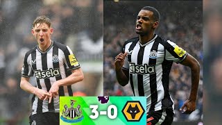 Newcastle vs Wolves 30 EPL highlights 2024  Isak goal  Gordon goal  Livramento goal [upl. by Naillik766]